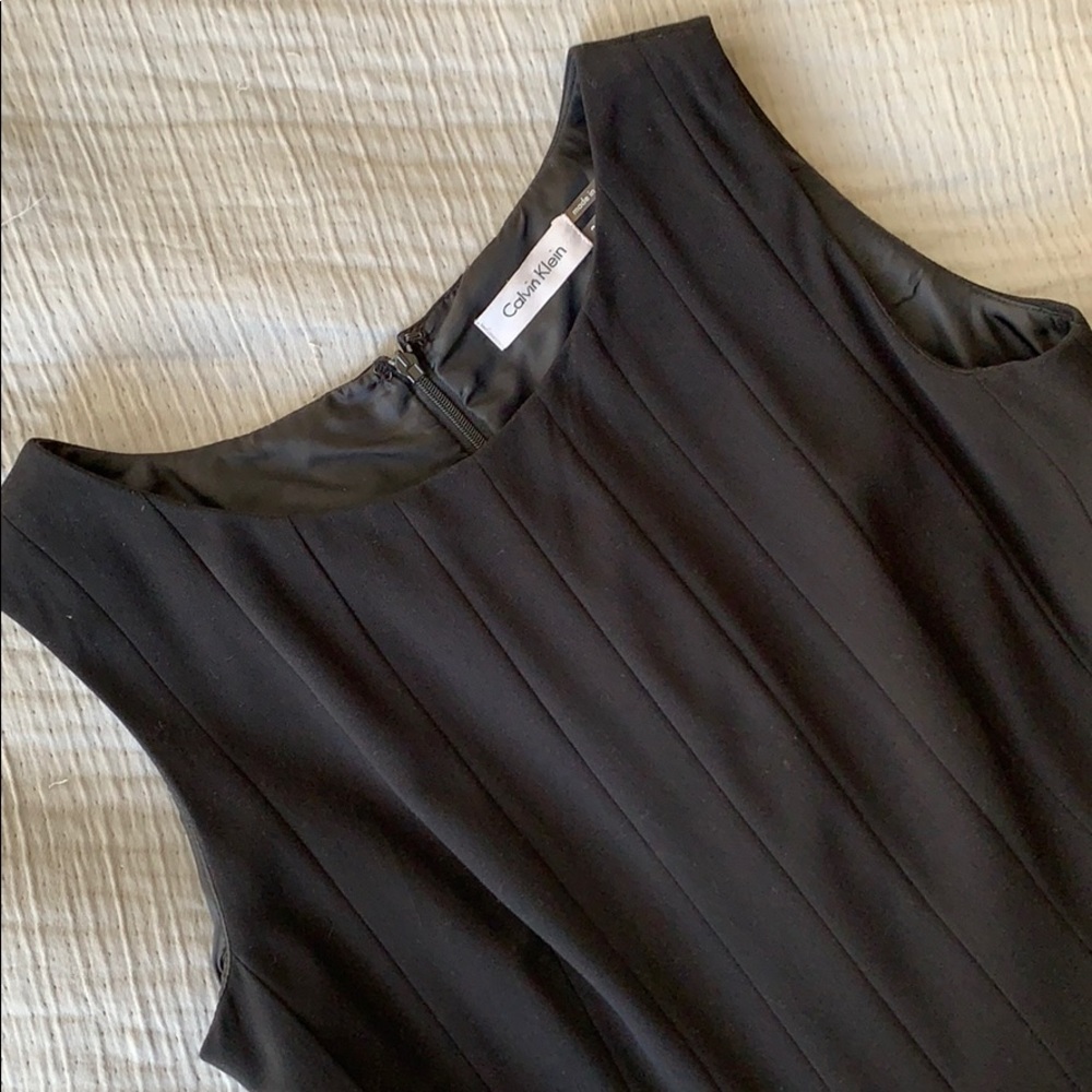 Calvin Klein Black Fit and Flare Dress, size 2